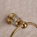 Sumin Home QC2203MG Modern Luxury Crystal Wall Mounted Bathroom Towel Ring Holder  Gold - B00Z8ONFYQ